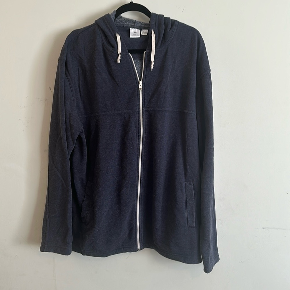 Navy Blue Zip-Up hoodie (XXL)